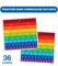 Carson Dellosa 36-Piece Fraction Bars Rainbow Cutouts, Colorful Cardstock Math Manipulatives and Bulletin Board Decorations, Homeschool and Classroom Teacher Supplies